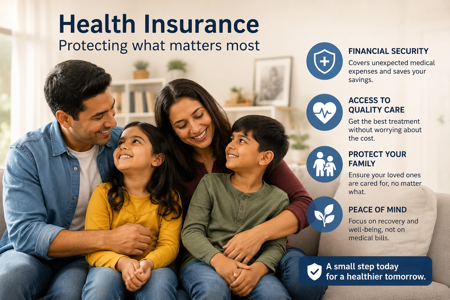 Licensed health insurance advisor consulting with a family